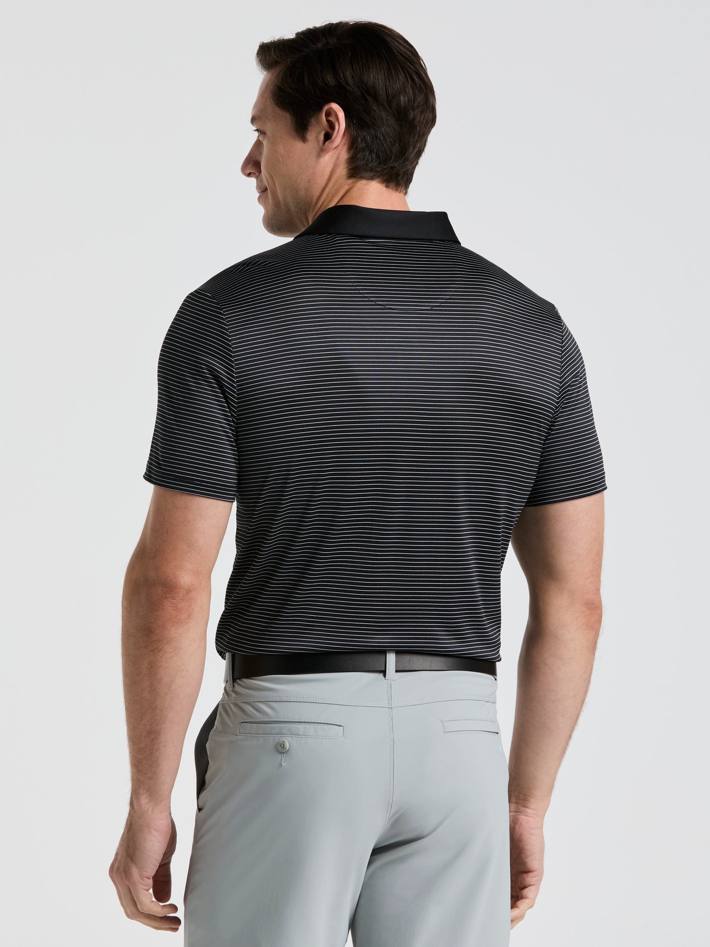 Men's Short Sleeve Stripe Polo