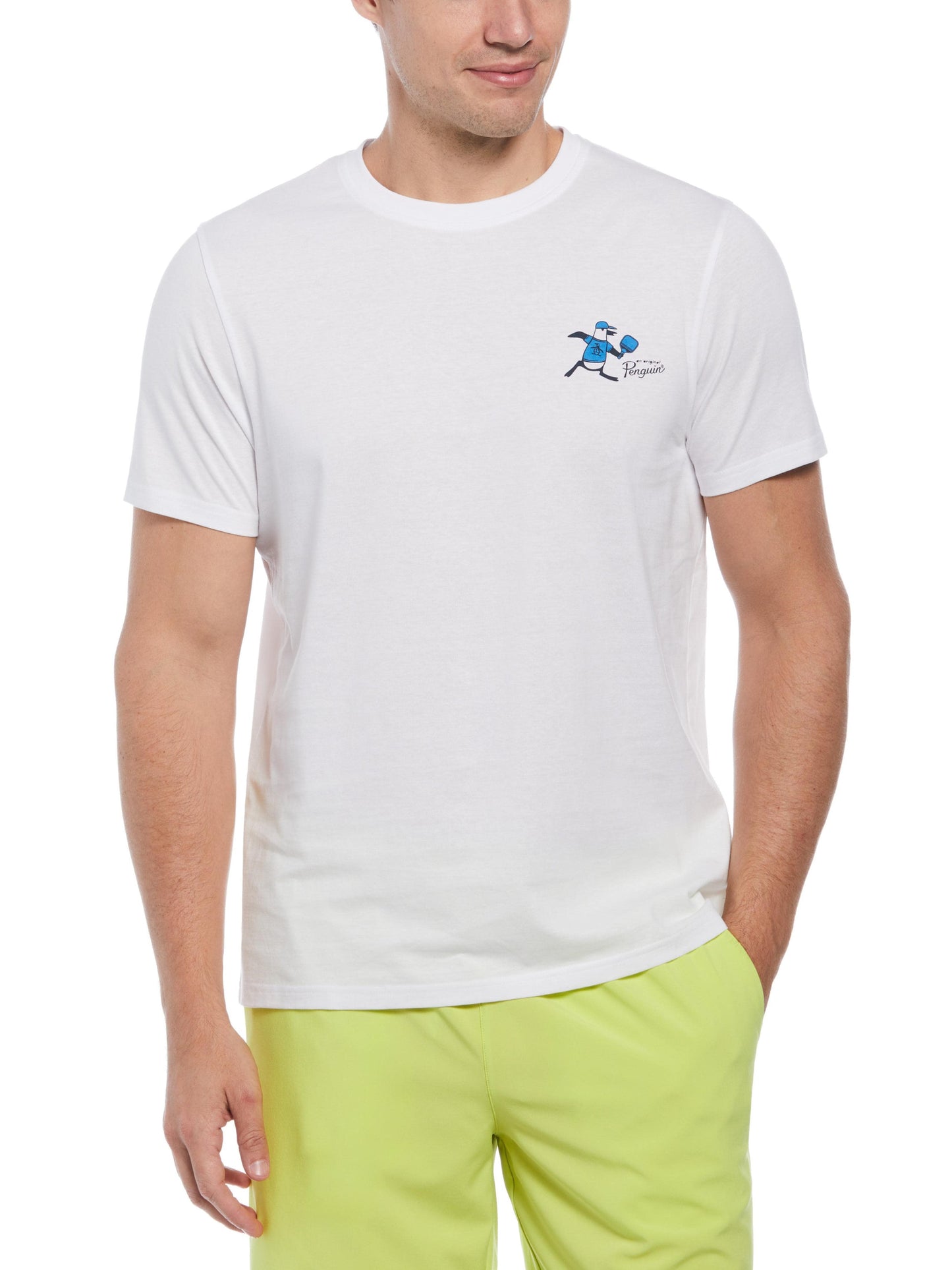 Short Sleeve Trademark Pickleball Graph Tee (Bright White)