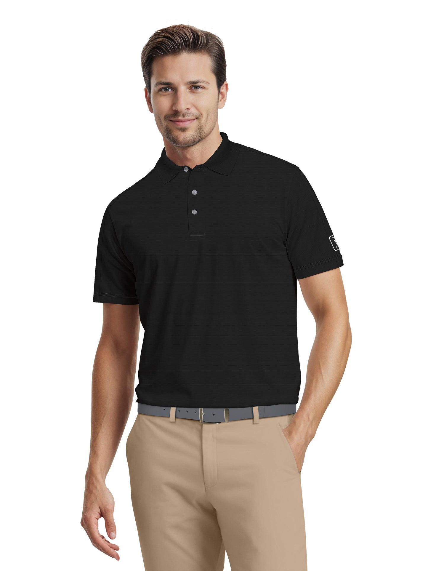 Men's Solid Cooling Texture Polo