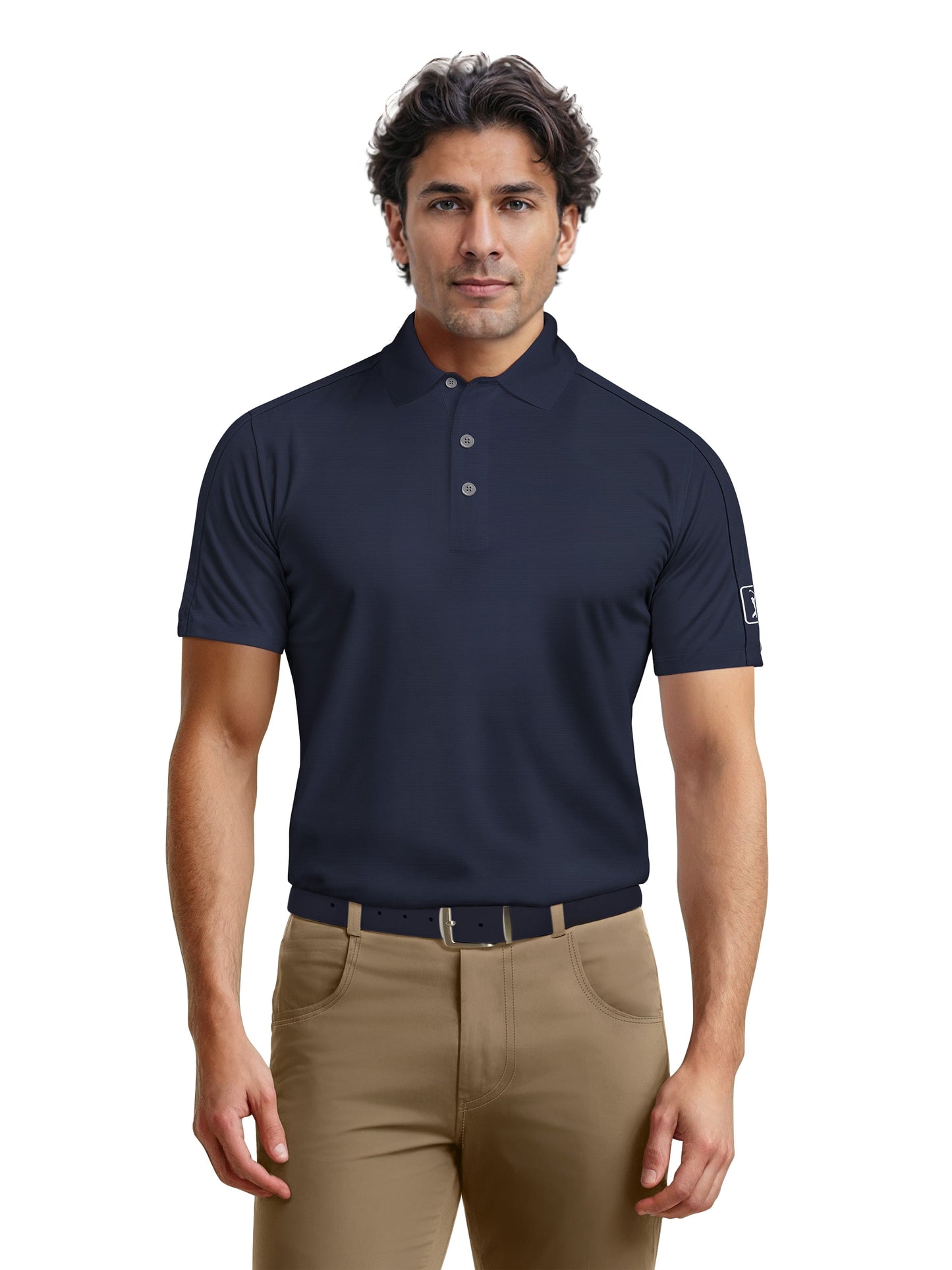 Men's Solid Cooling Texture Polo