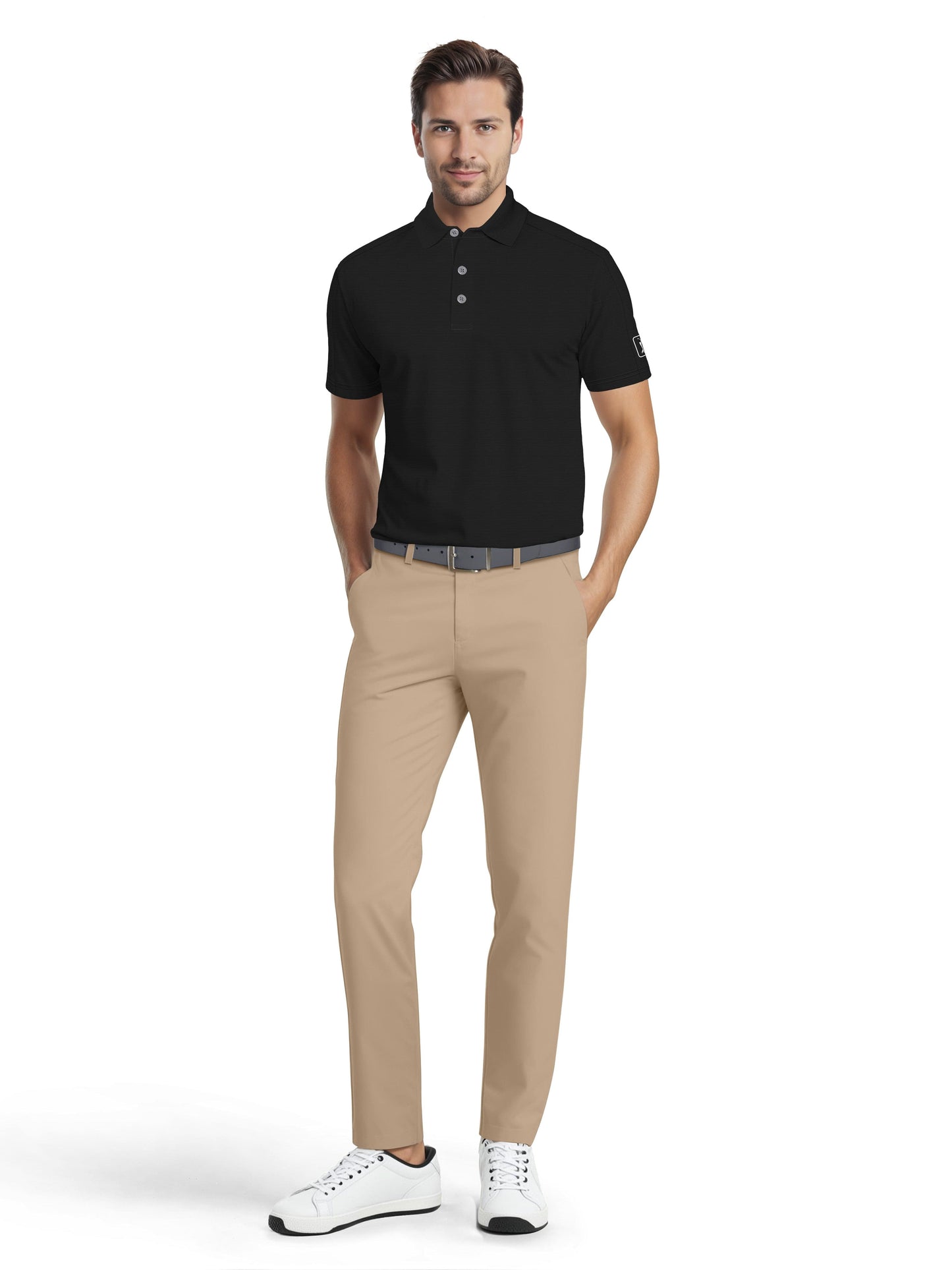 Men's Solid Cooling Texture Polo