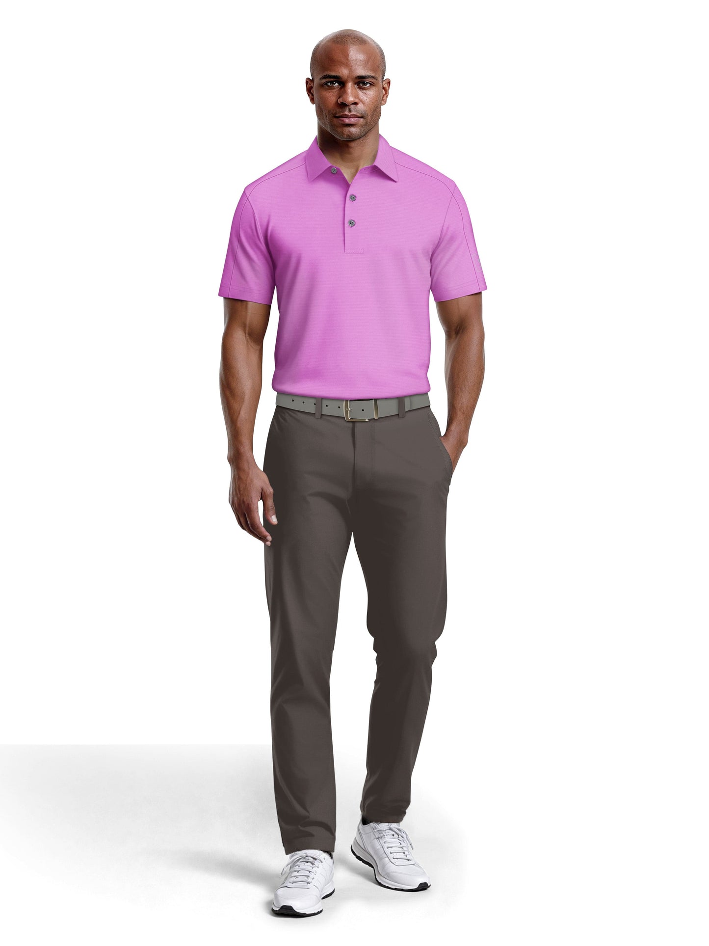 Men's Solid Cooling Texture Polo