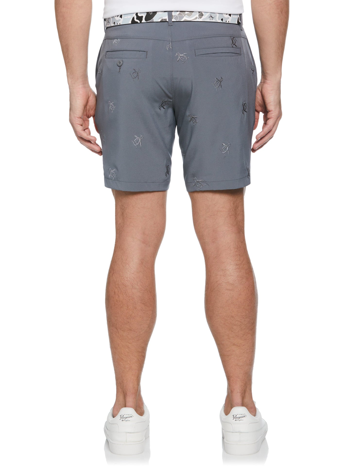 Men's Space Dye Embriodered Golf Shorts