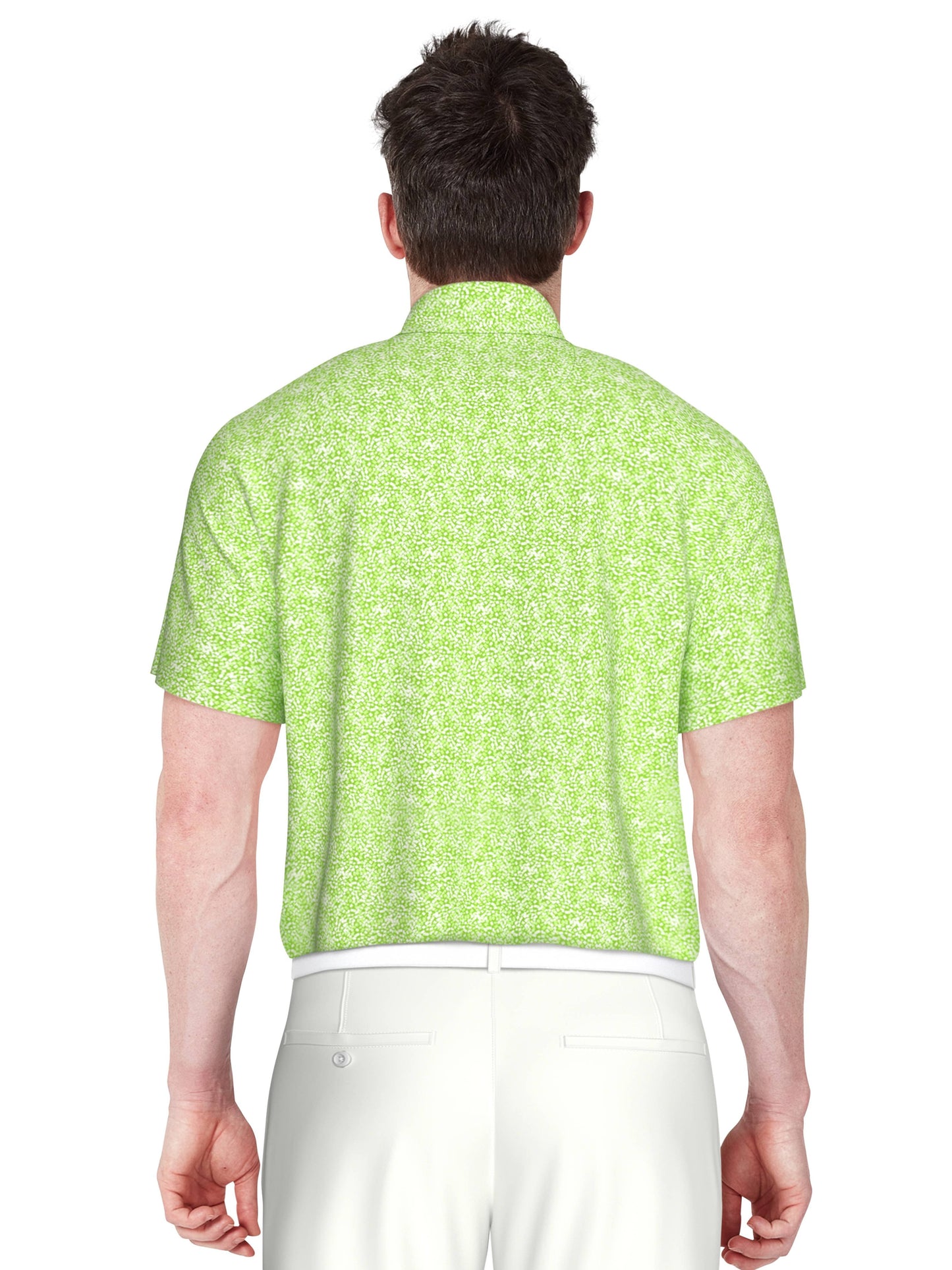 Men's Stretch Performance Confetti Geo Print Polo