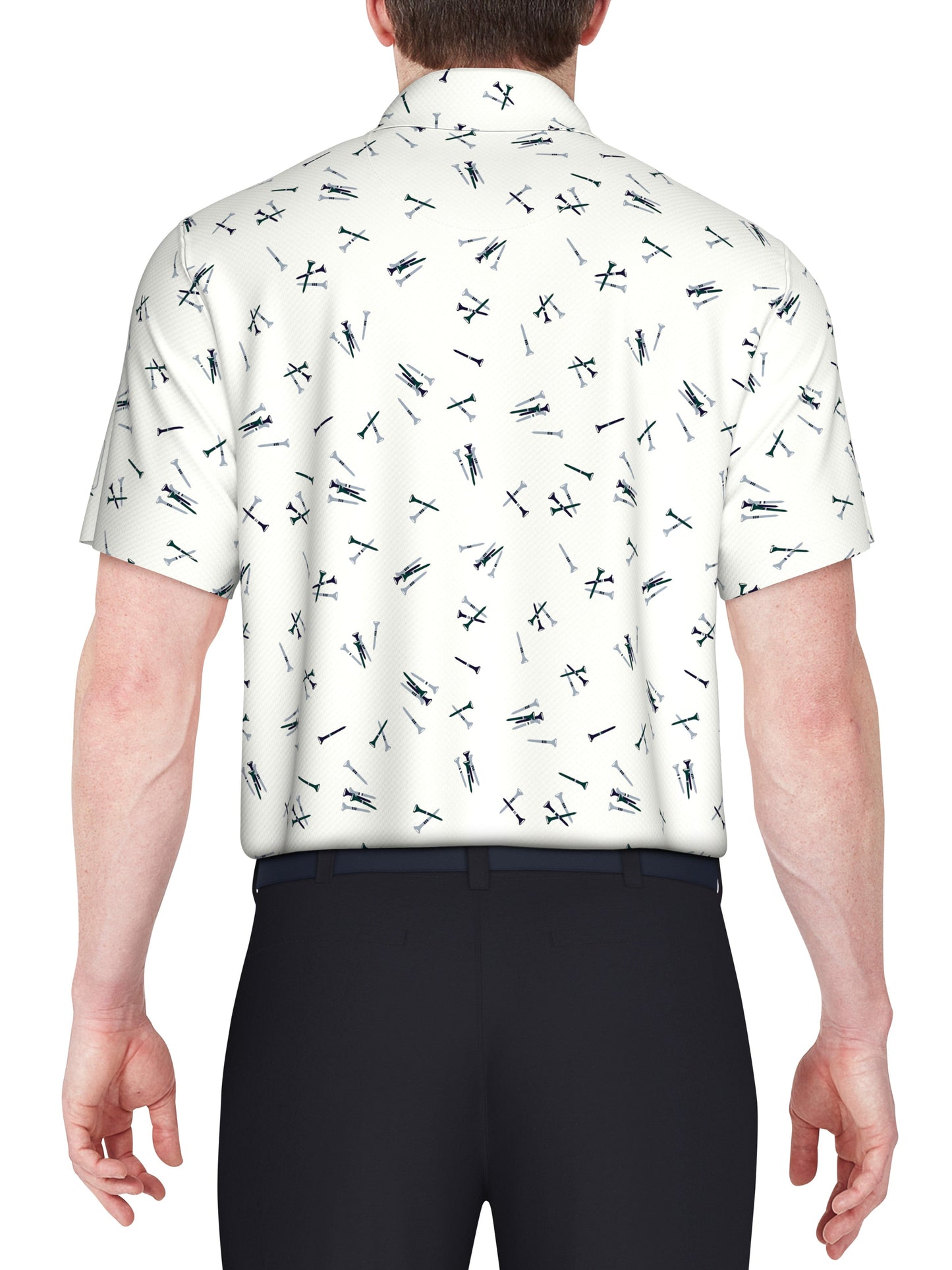 Men's Tossed Tees Print Golf Polo