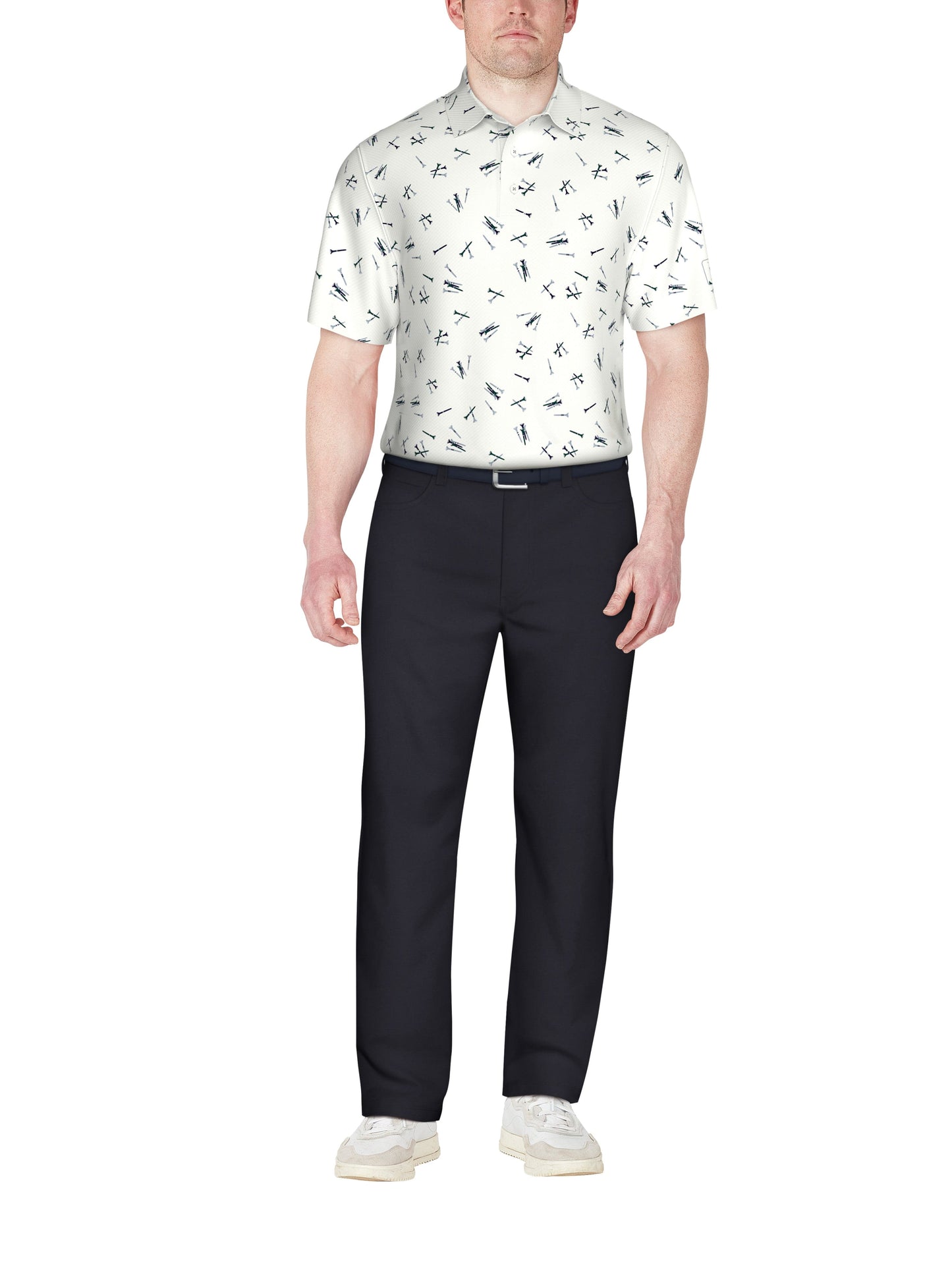 Men's Tossed Tees Print Golf Polo