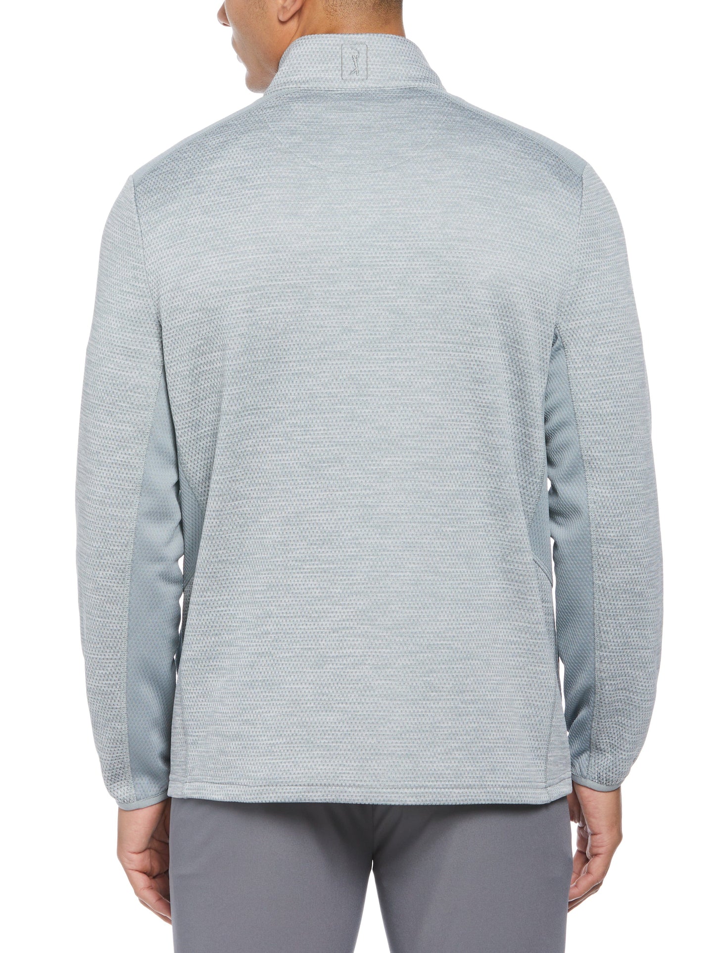 Men's Two Tone Space Dye 1/4 Zip Golf Pullover