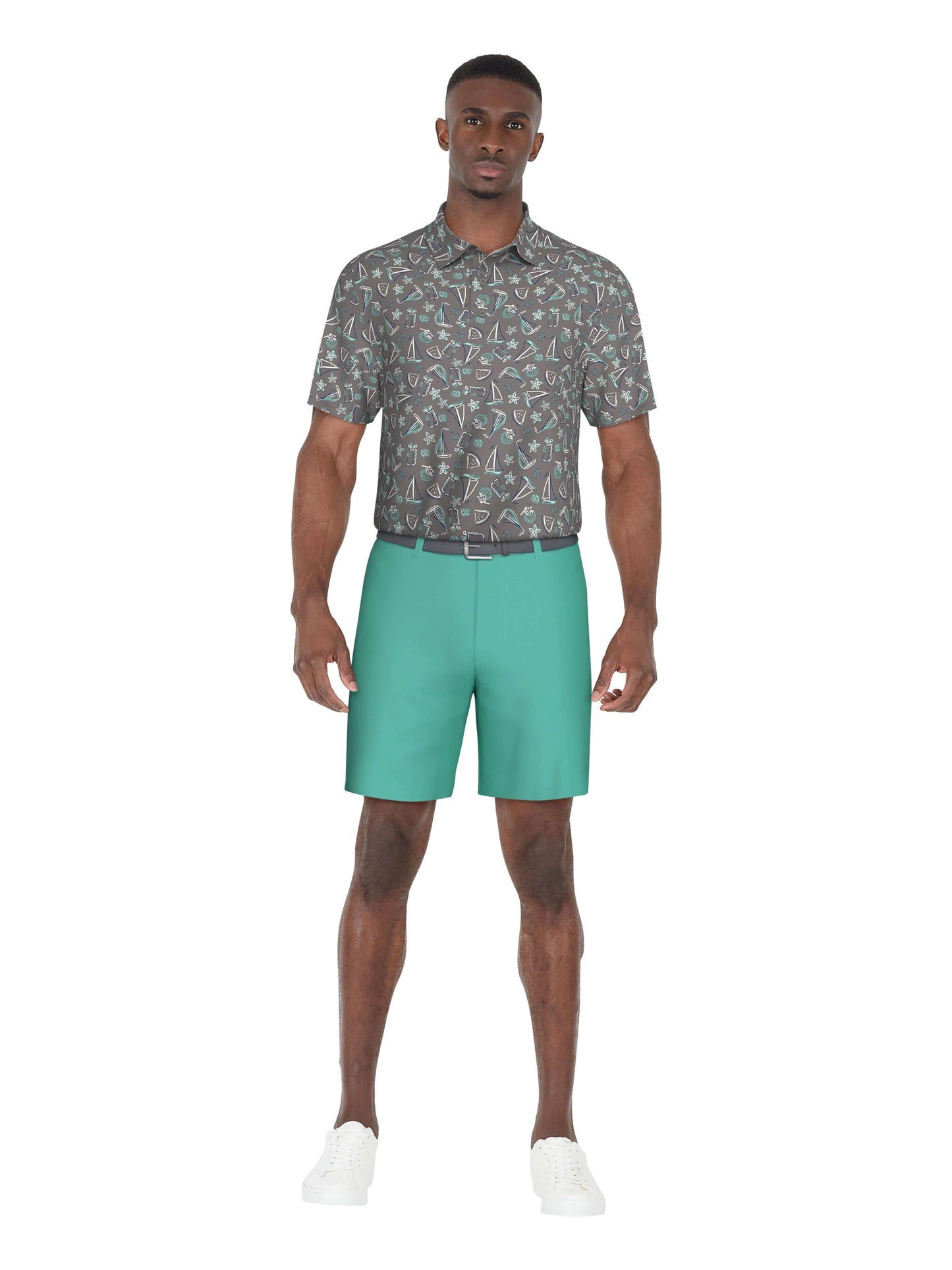 Men's Vacation Print Performance Golf Polo