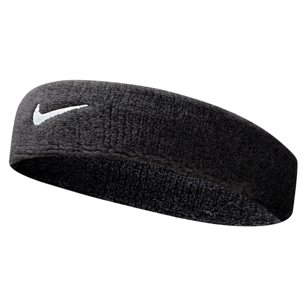 Swoosh Tennis Headband WOMENS APPAREL NIKE Black