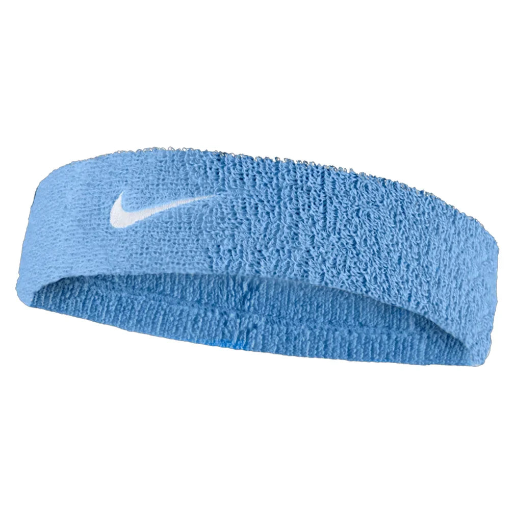 Swoosh Tennis Headband WOMENS APPAREL NIKE 409_UNIV_BL/WH