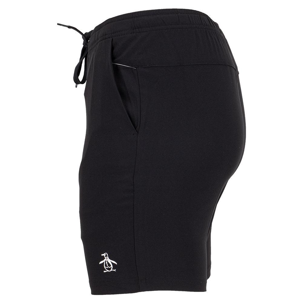 Men's Solid Performance 8 Inch Tennis Short Caviar Tournament Gear PENGUIN