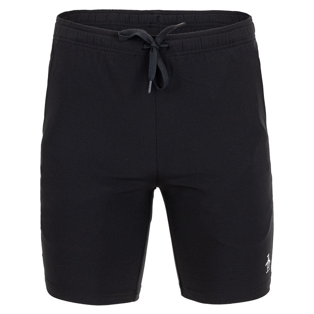 Men's Solid Performance 8 Inch Tennis Short Caviar Tournament Gear PENGUIN