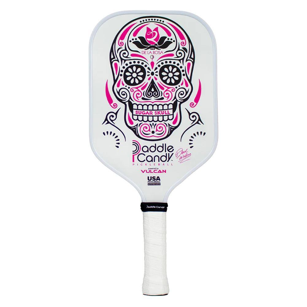 Paddle Candy Sugar Skull DLR Edition Pickleball Paddle White Promotions VULCAN
