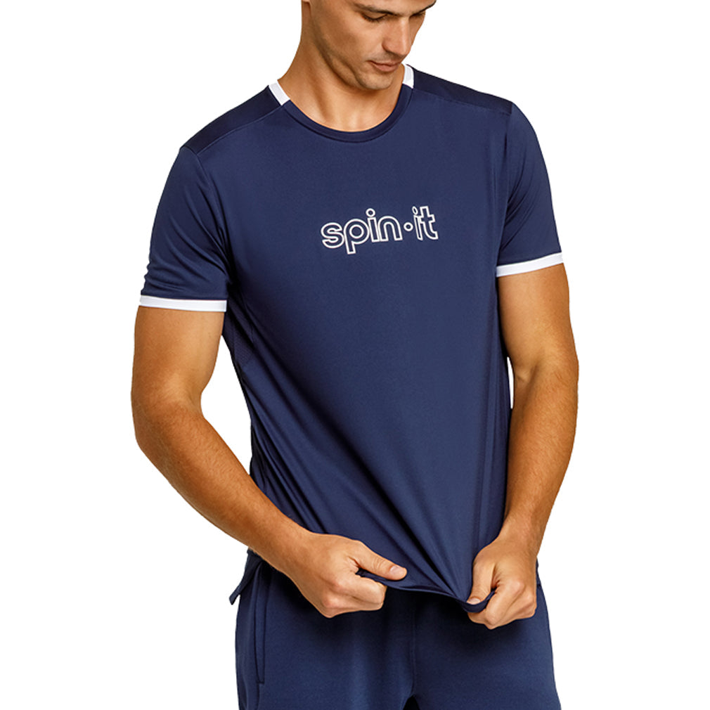 Men`s Ronaldo Short Sleeve Pickleball Tee SPIN-IT