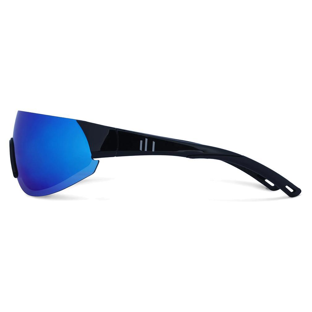 Shield Pickleball Eyewear White and Blue Flash SUNGLASSES PARALLEL