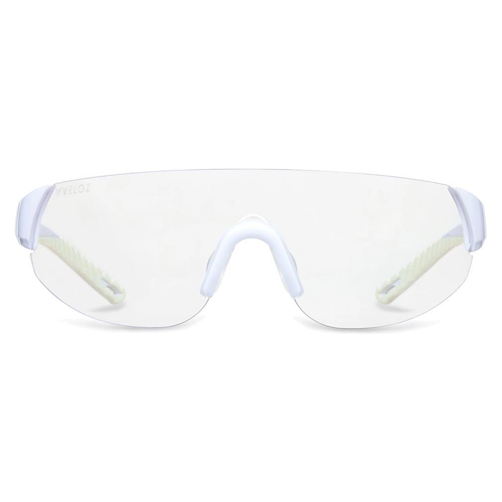 Shield Pickleball Eyewear White and Perfectly Clear SUNGLASSES PARALLEL