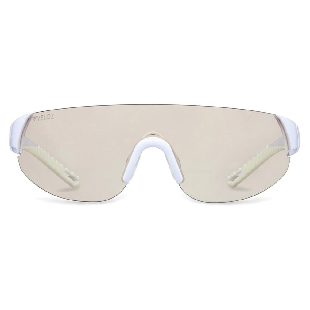 Shield Pickleball Eyewear White and Light Smoke SUNGLASSES PARALLEL