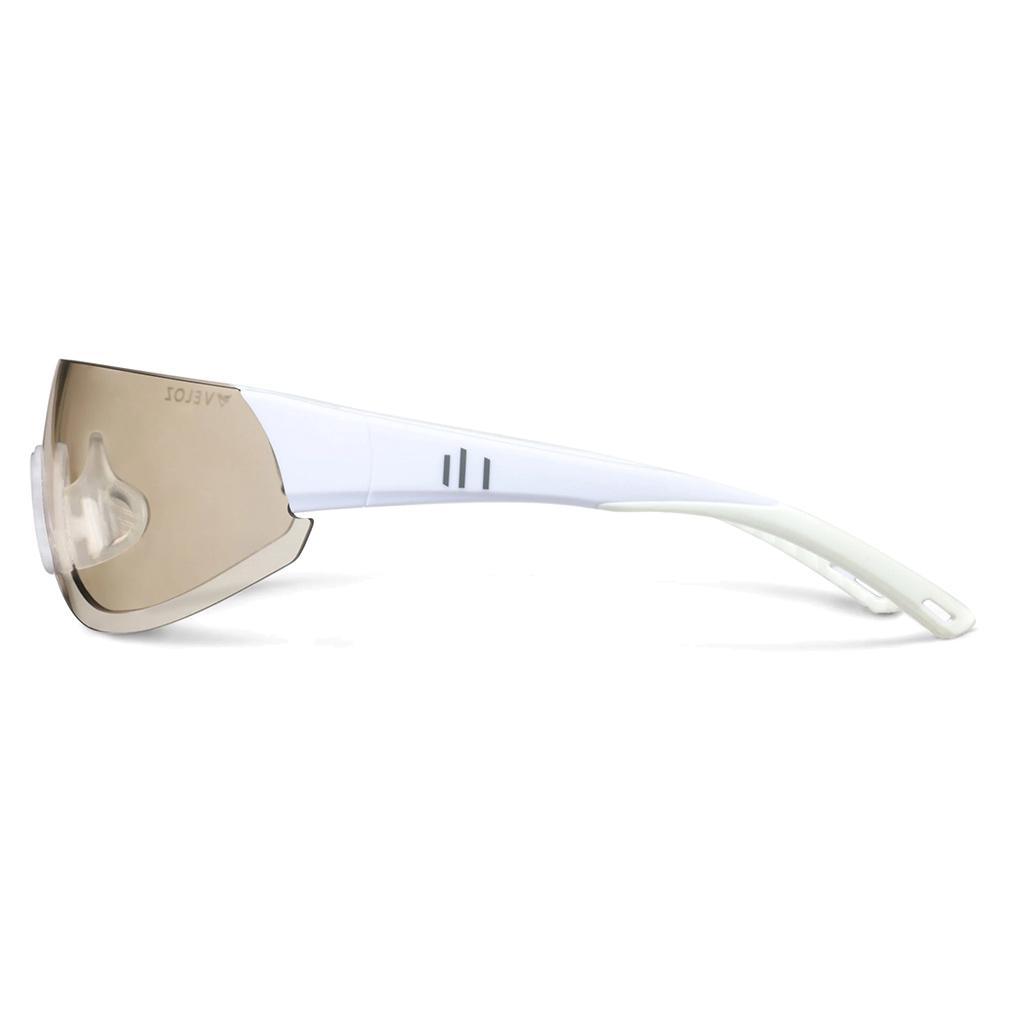 Shield Pickleball Eyewear White and Light Smoke SUNGLASSES PARALLEL