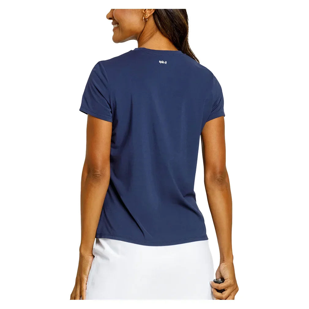 Women`s Bijou Boxy Short Sleeve Pickleball Top SPIN-IT