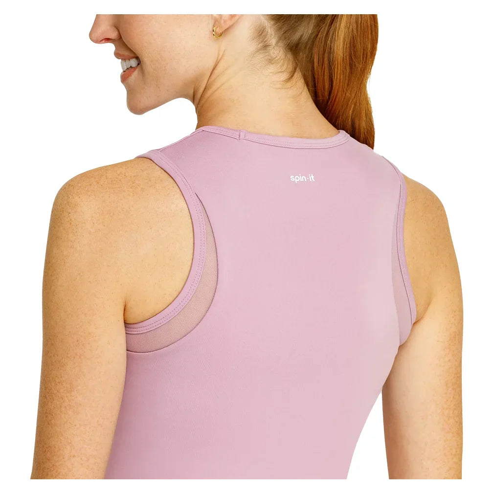 Women`s Yana Cropped Pickleball Tank with Bra SPIN-IT