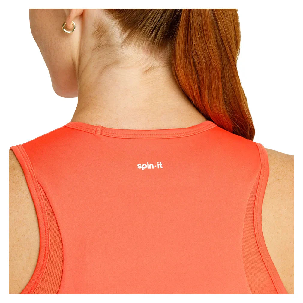 Women`s Yana Cropped Pickleball Tank with Bra SPIN-IT