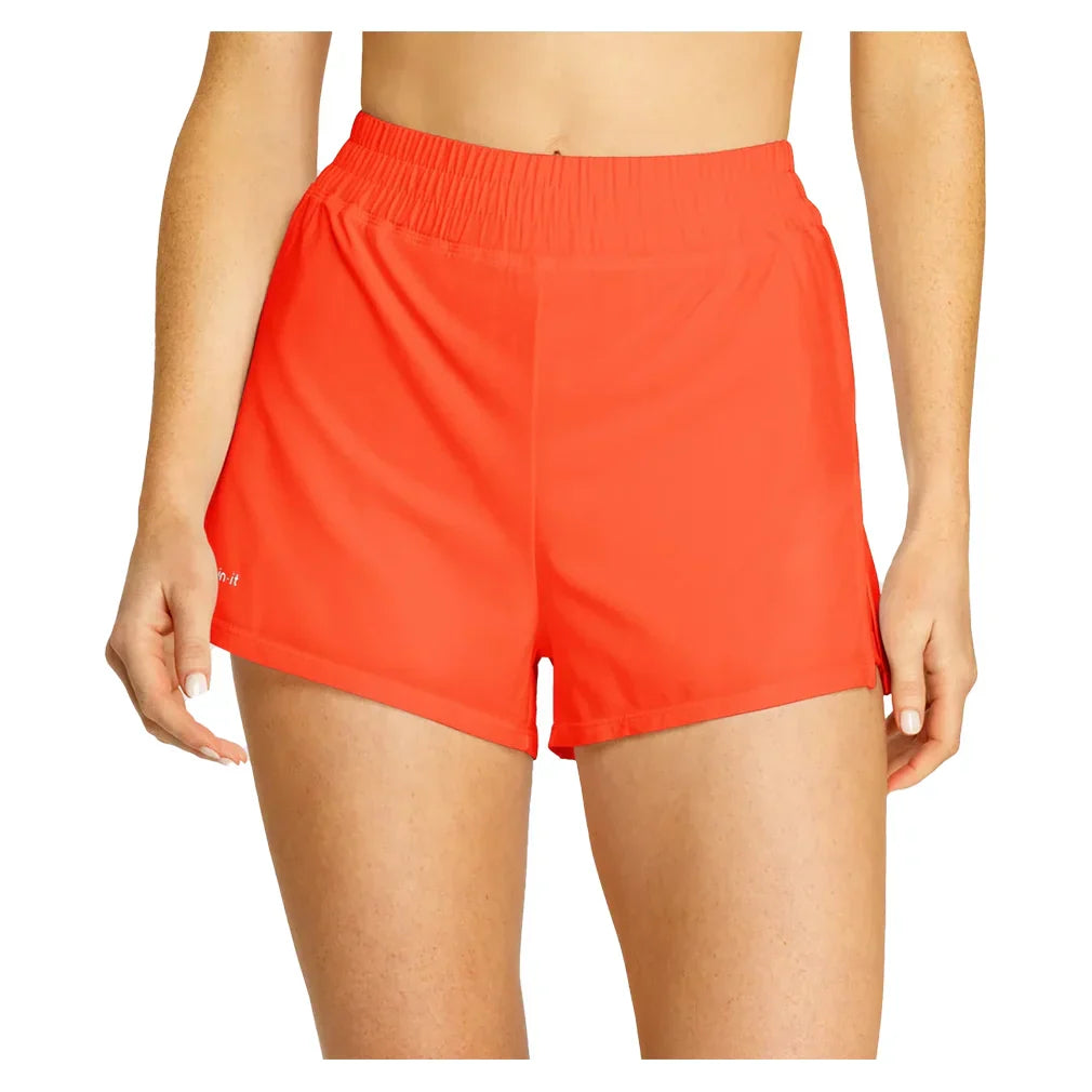 Women`s Lavelle 2.5 Inch Pickleball Shorts SPIN-IT XS 3229_HOT_CORAL