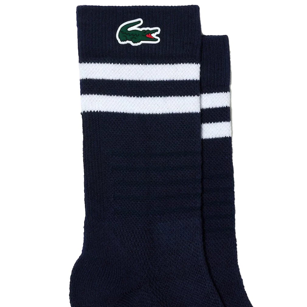 Men`s Knitted Pique Technical Tennis Socks LACOSTE 6.5/9 EZI_MALVA/LAPLAND