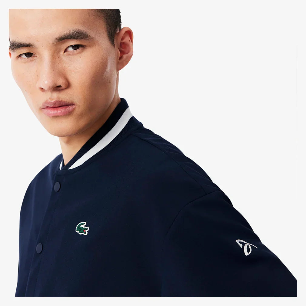 Men`s Novak Djokovic Ceremony Tennis Jacket Marine and Farine LACOSTE