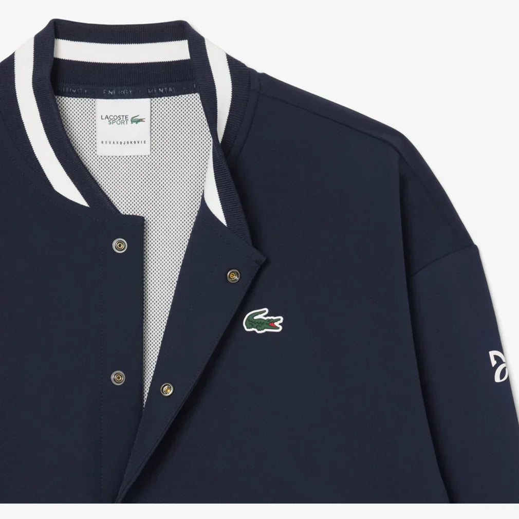 Men`s Novak Djokovic Ceremony Tennis Jacket Marine and Farine LACOSTE