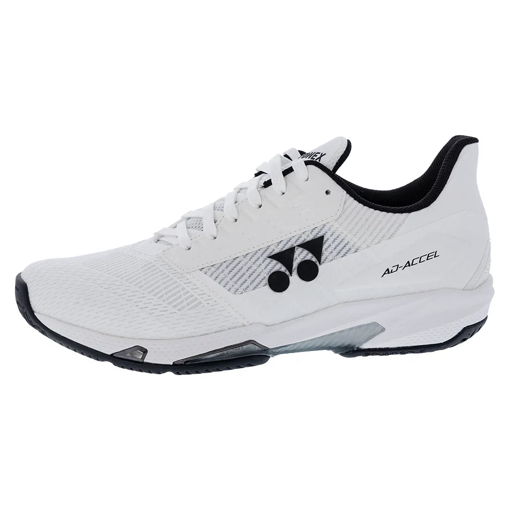 Men`s Power Cushion AD-Accel All Court Tennis Shoes White and Black TOP TENNIS SHOES YONEX