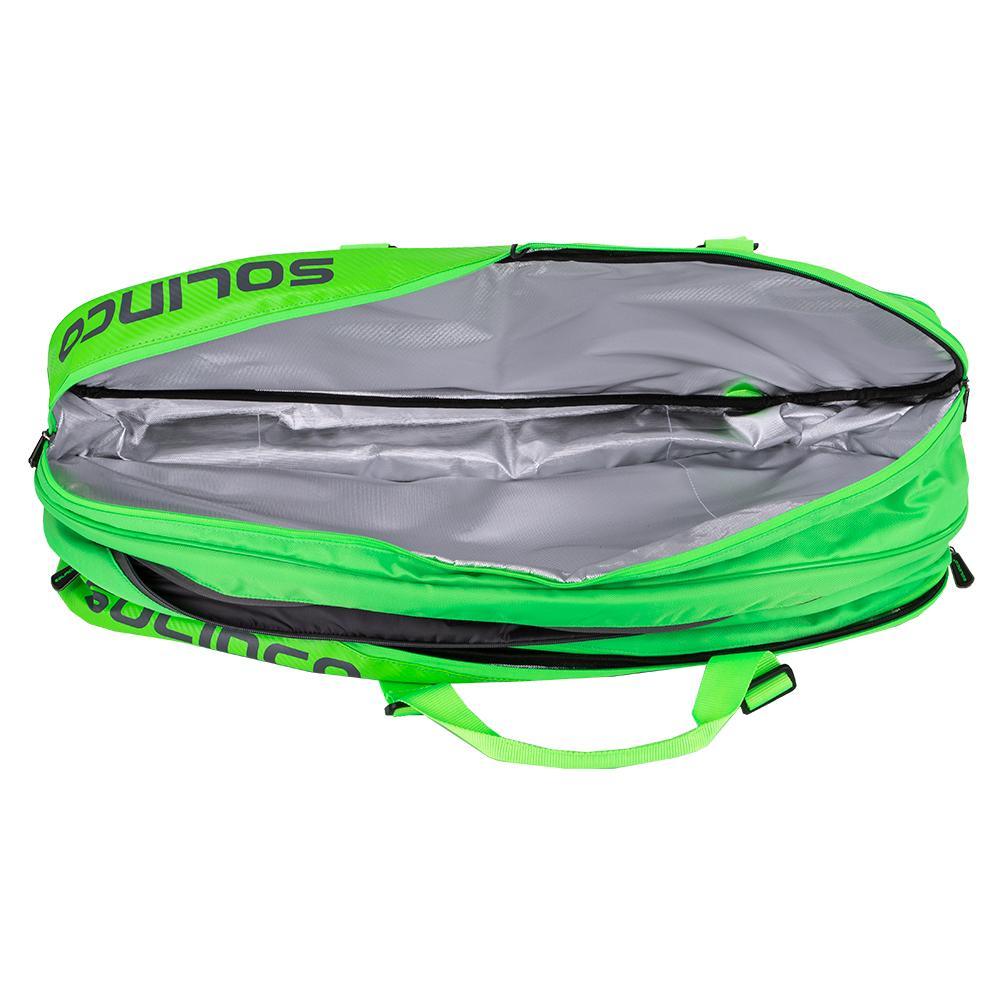15-Pack Tour Tennis Racquet Bag Full Neon Green Shop By Player SOLINCO
