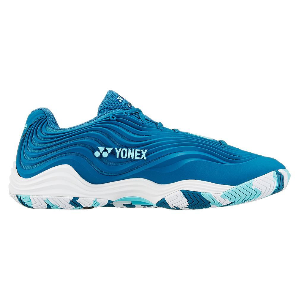 Men's Fusionrev 5 Tennis Shoes Blue and Green Top Tennis Shoes YONEX