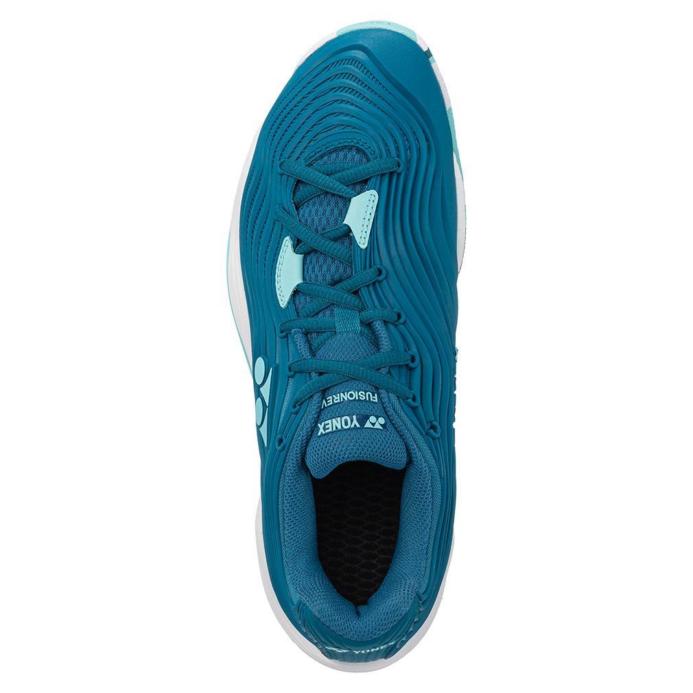 Men's Fusionrev 5 Tennis Shoes Blue and Green Top Tennis Shoes YONEX