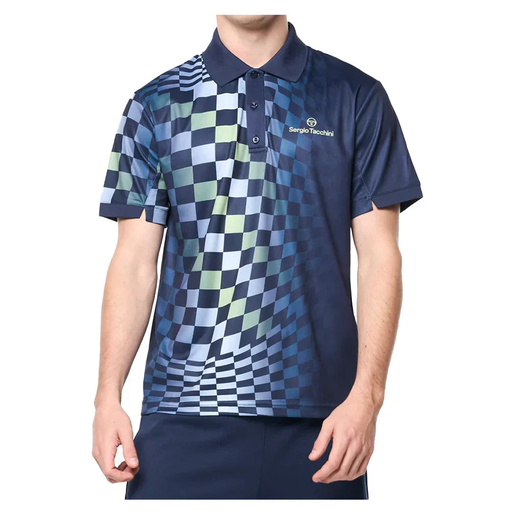 Men`s Luca Pique Tennis Polo MENS APPAREL SERGIO TACCHINI S 225_MARITIME_BLUE