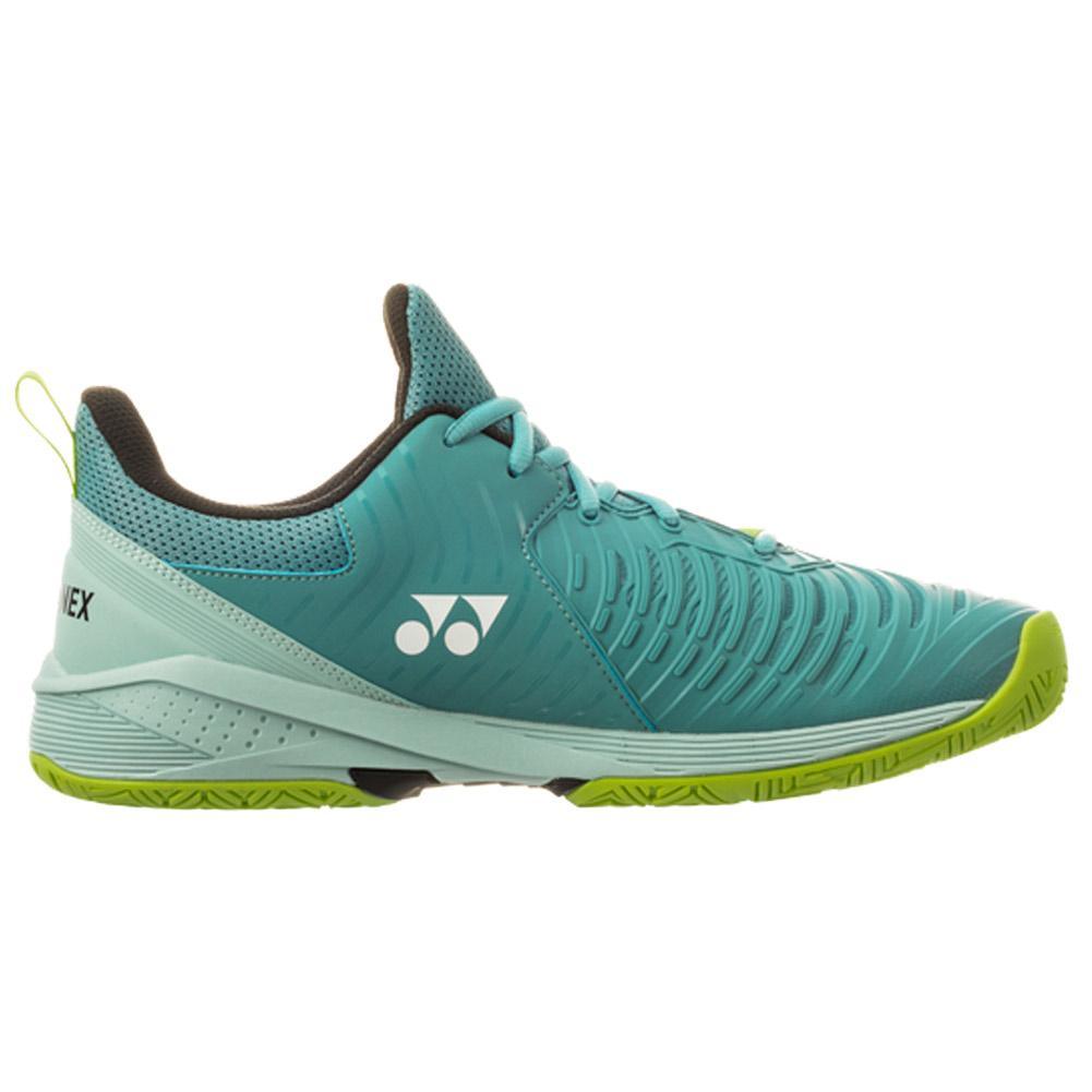 Men's Sonicage 3 Wide Tennis Shoes Smoke Blue Shoes YONEX