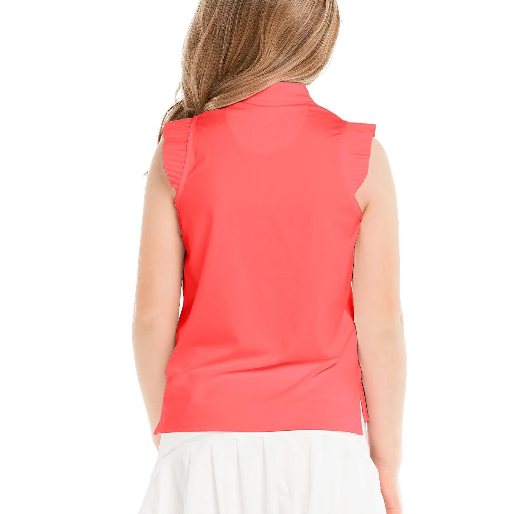 Girls` Pleat Me Up Tennis Tank Girls Apparel LUCKY IN LOVE