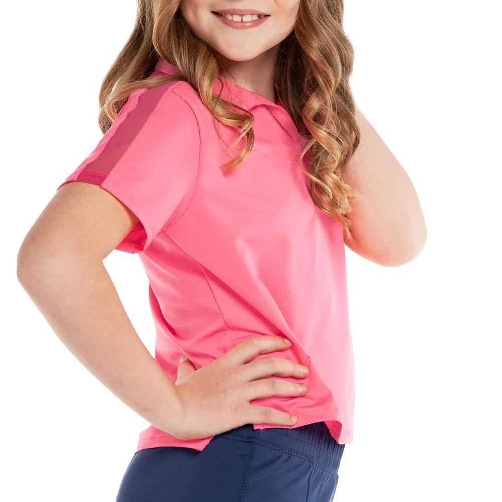 Girls` Cropped Tennis Polo Girls Apparel LUCKY IN LOVE