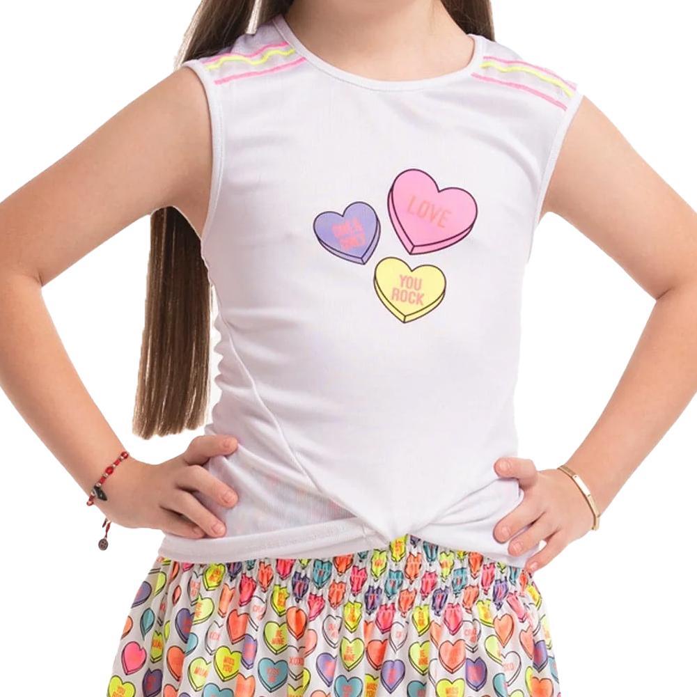 Girl's Candy Crush Tennis Tank Multicolor Girls Apparel LUCKY IN LOVE S
