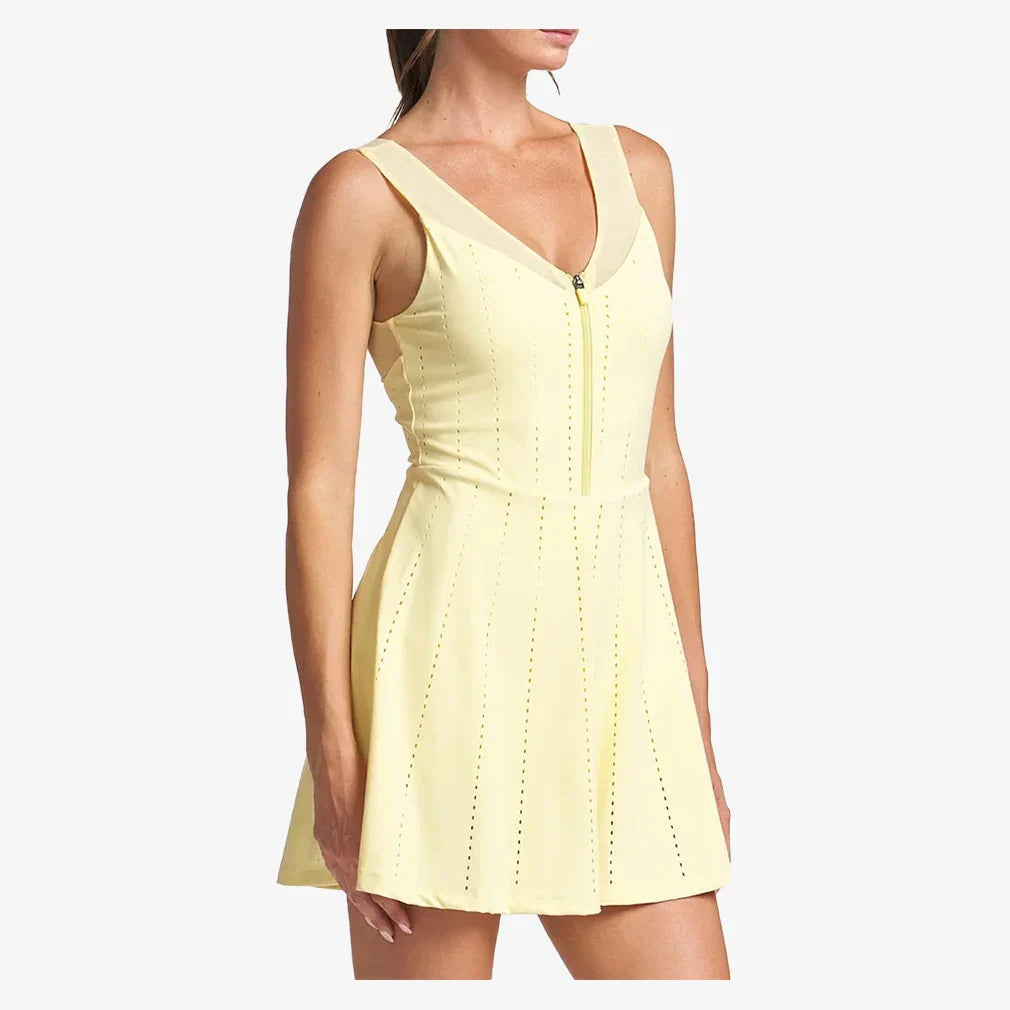 Women`s Endure Perforated Zip Tennis Dress THRIVE SOCIETE