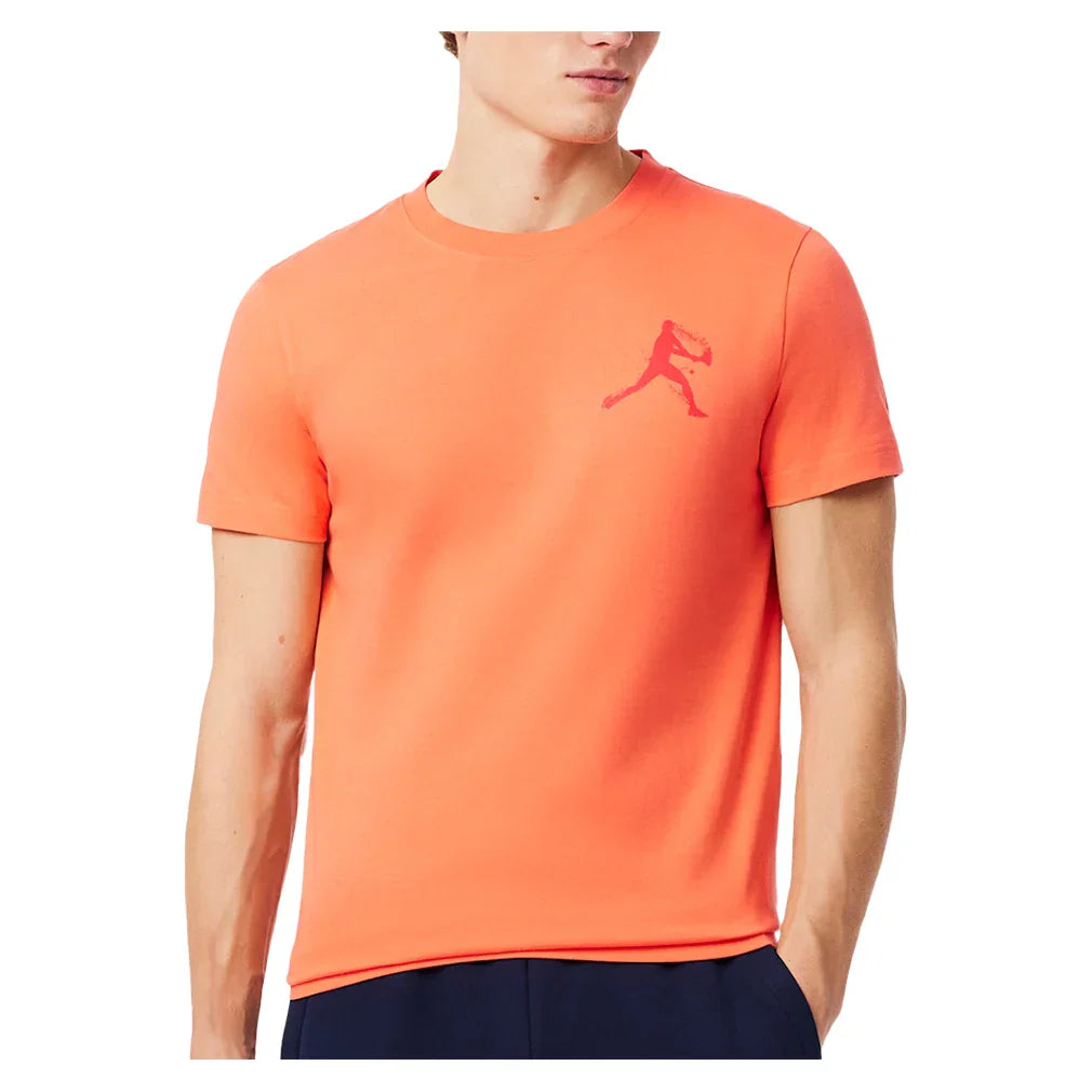 Men`s Novak Djokovic Fan Capsule Manguier and Grenadine LACOSTE S Orange