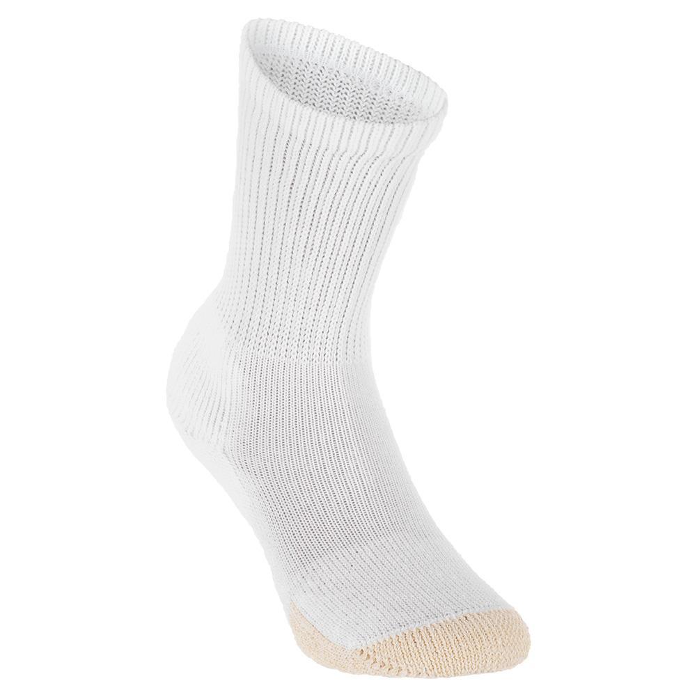 Tennis Max Cushion Crew Socks Socks THORLO White MEDIUM
