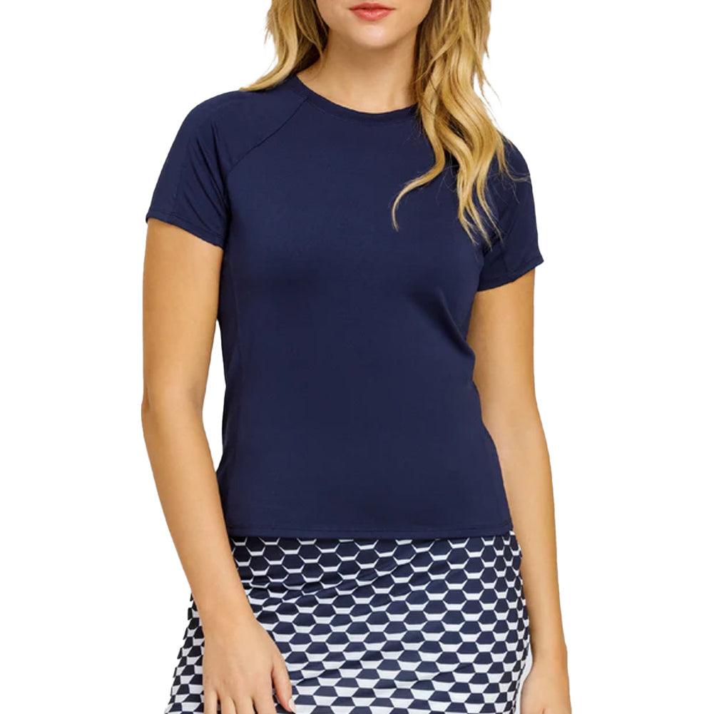 Women`s Tella Short Sleeve Tennis Top Navy Blue TAIL XS ROYAL
