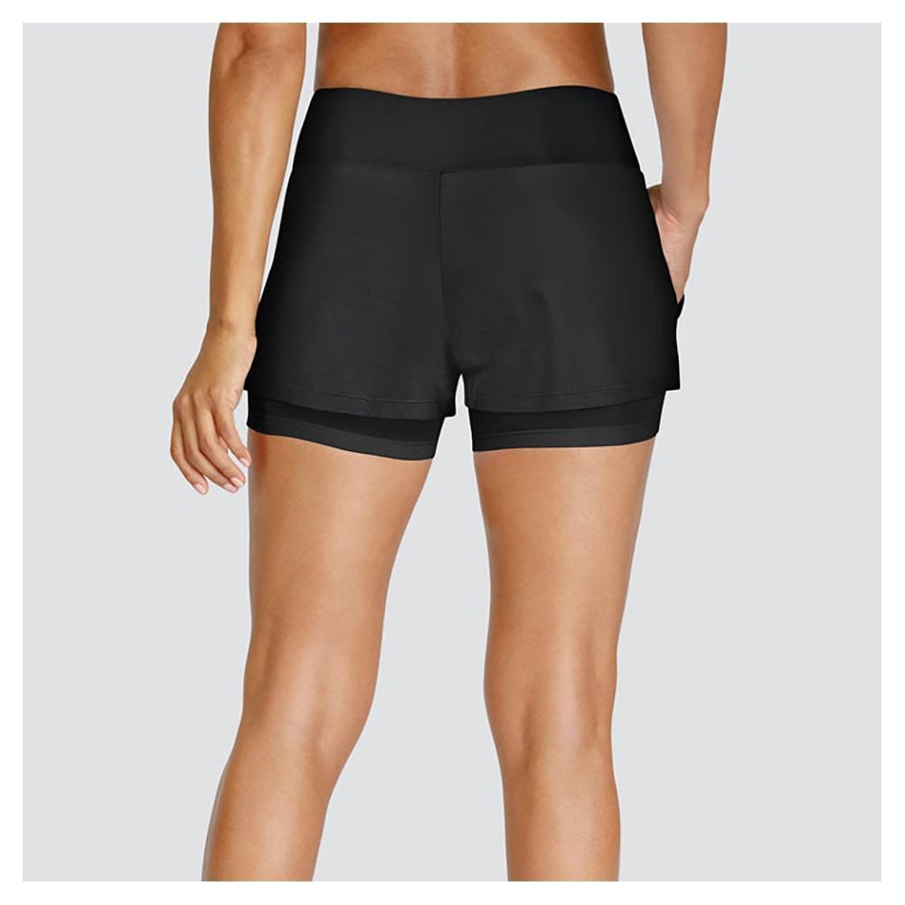 Women's Lulie 4 Inch Tennis Short Onyx Womens Apparel TAIL