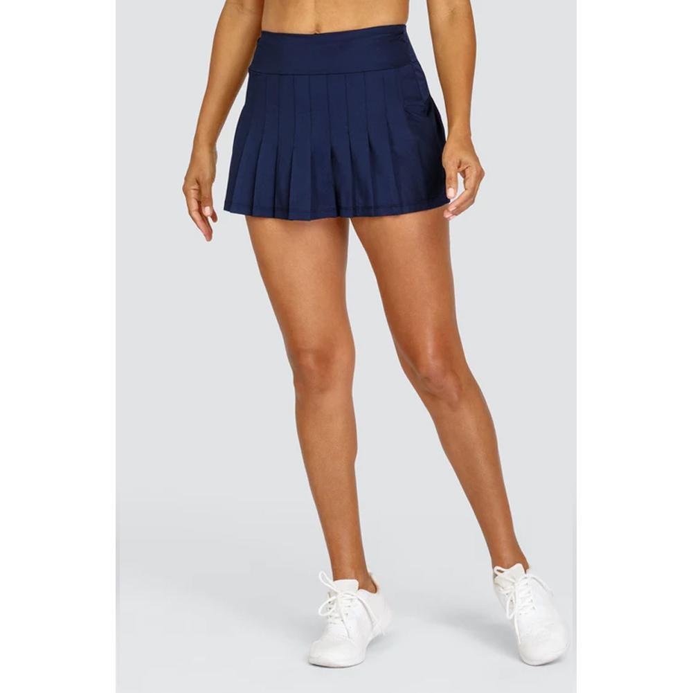 Women's Jillian 13.5 Inch Pleated Tennis Skort Navy Blue Womens Apparel TAIL