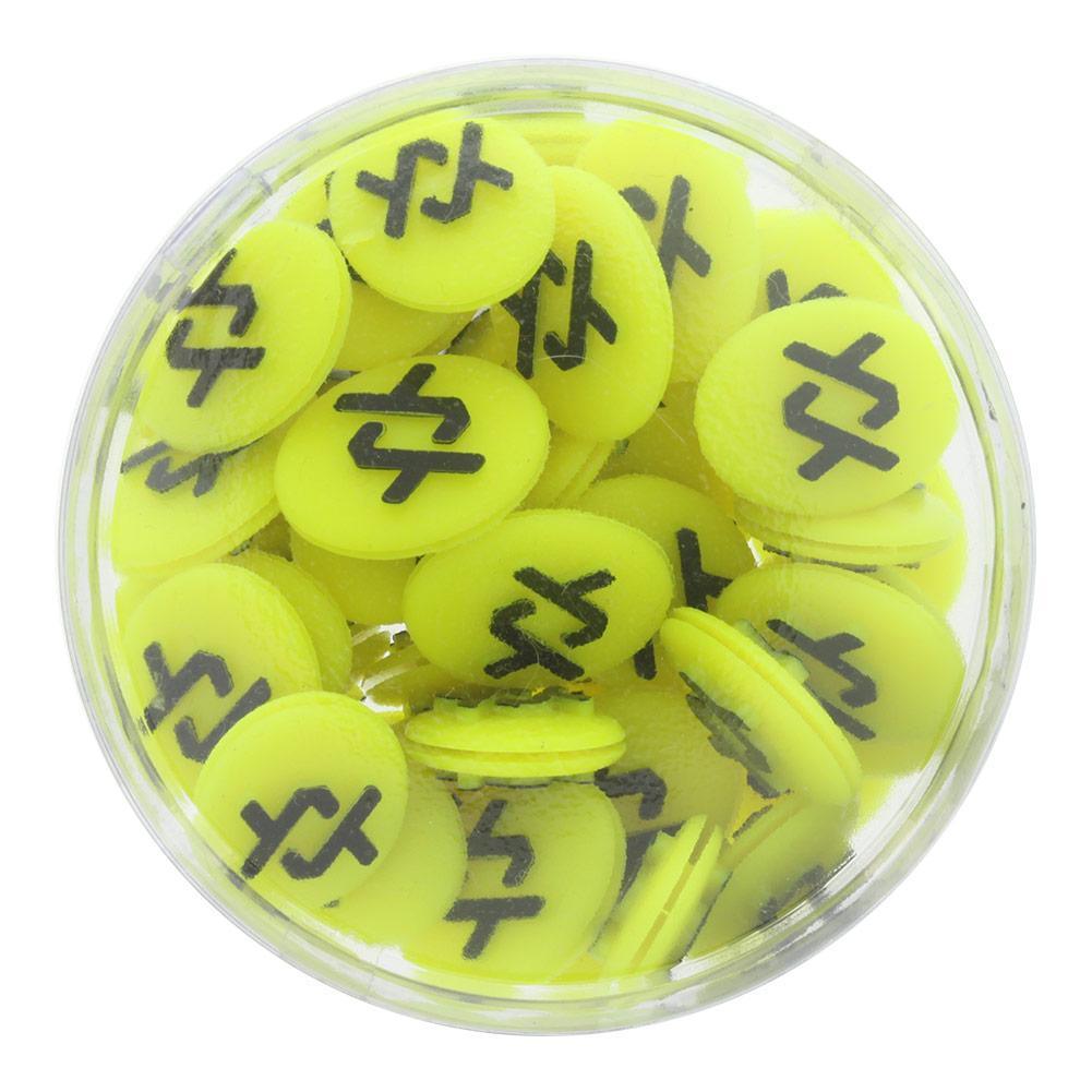 Vibrastops Tennis Dampeners 48 Piece Neon Yellow and Black Other Accessories VOLKL