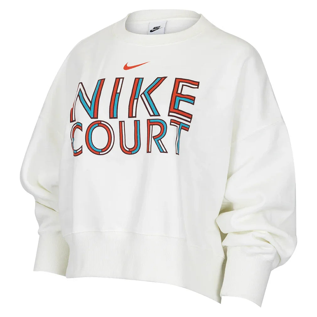 Women`s Paris Phoenix Fleece Tennis Crew NIKE XS 11K_SAIL
