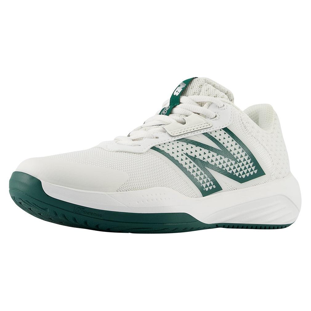 Women`s 696v6 D Width Tennis Shoes White and Marsh Green Shoes NEW BALANCE White 5.5