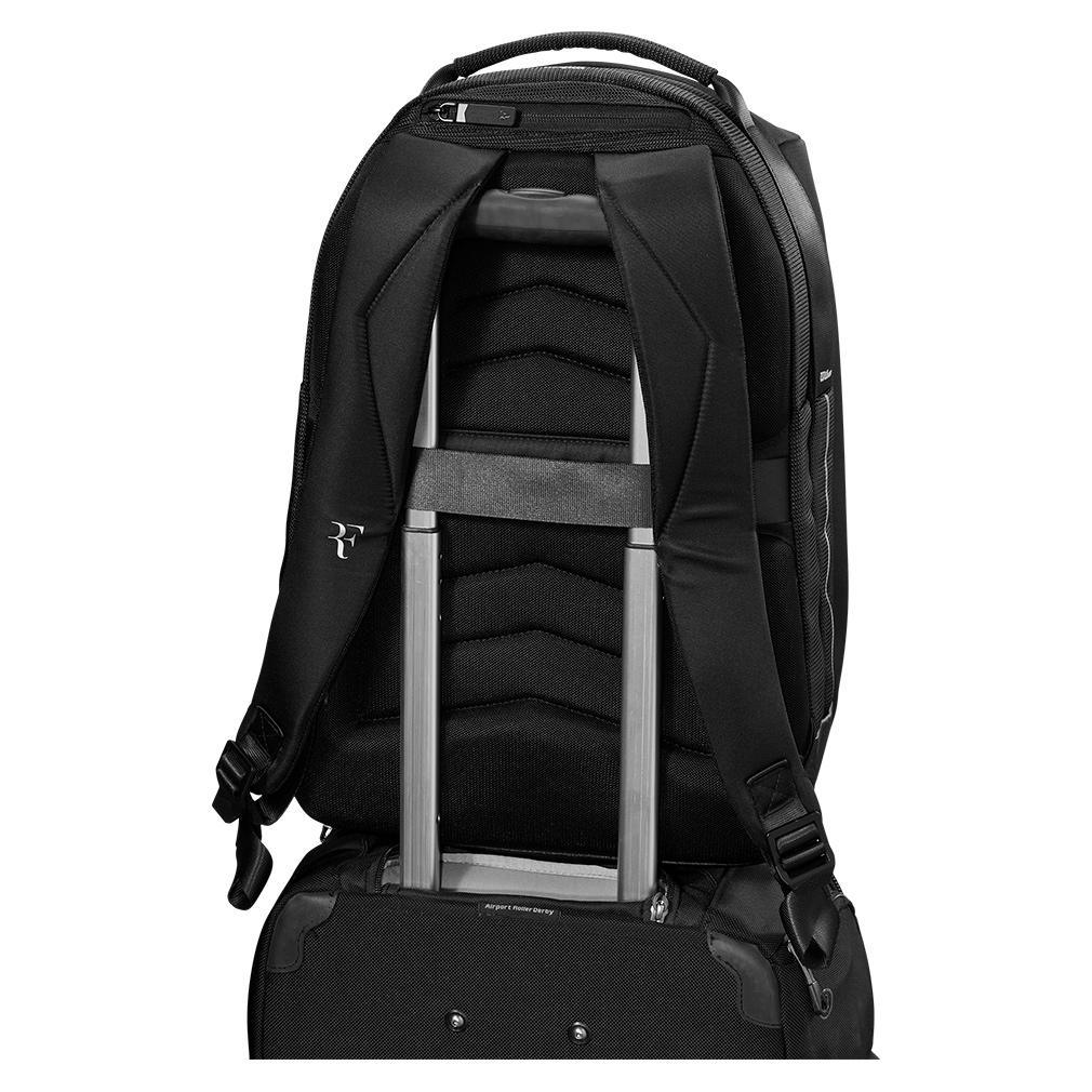 RF Tennis Backpack Black SHOP BY PLAYER WILSON