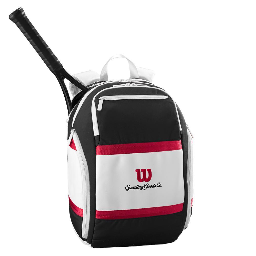 Courage Collection Tennis Backpack Black and White BAGS WILSON