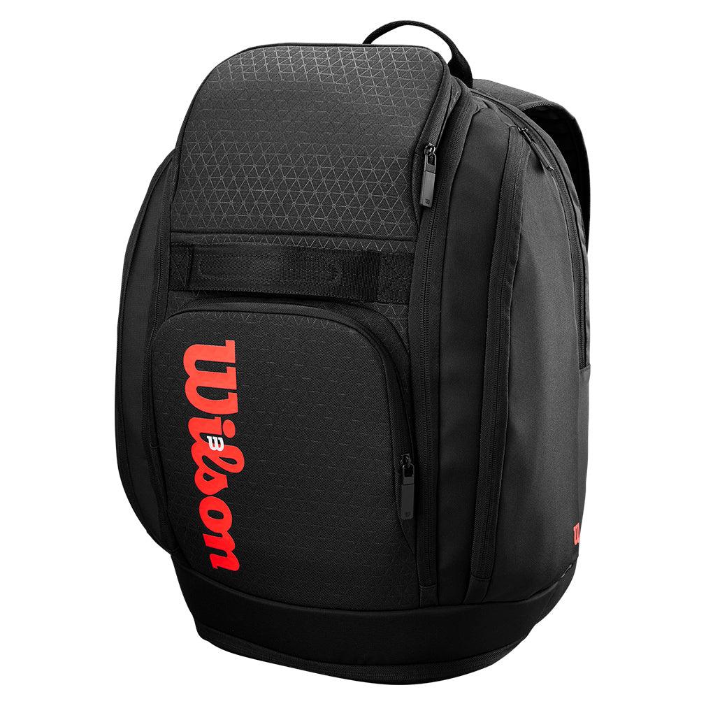 Clash V3 Tennis Backpack Black and Infrared WILSON